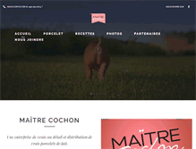 Tablet Screenshot of maitrecochon.com